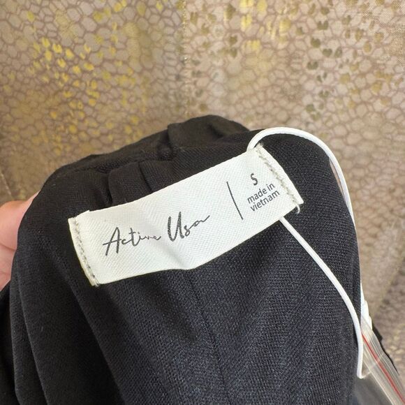 Active USA Black Button Up Side Slit Maxi Skirt Small NWT - Picture 3 of 8